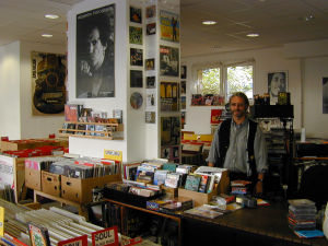 Der Laden von Honky-Tonk-Records (mit Karlheinz Mönch, Bild 1)